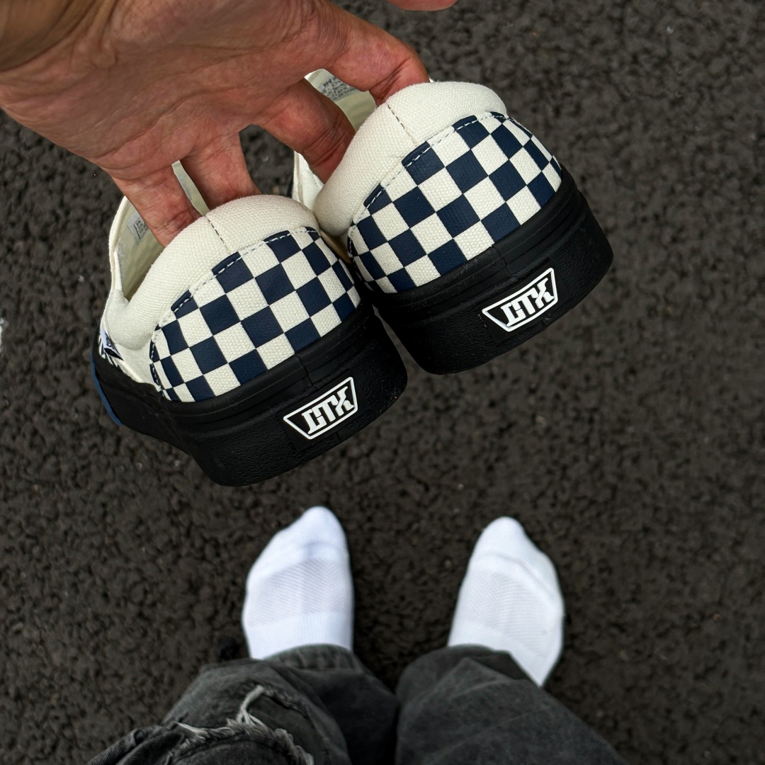 Adidas Shoes Superstar - Mavi-Beyaz Damalı, Giymesi Kolay Tembel Ayakkabılar,