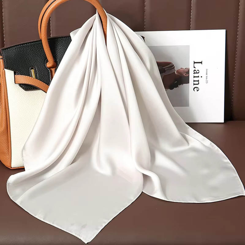 Lüks düz renk ipek kare eşarp  - Scarf Silk Square incelemesi ve fiyatı